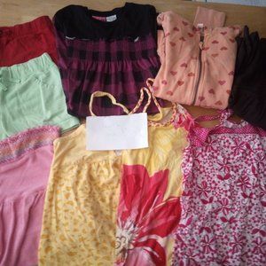 Lot 9 Girl's 14/16 Summer Hoodies Shorts Tops Skirt Dress